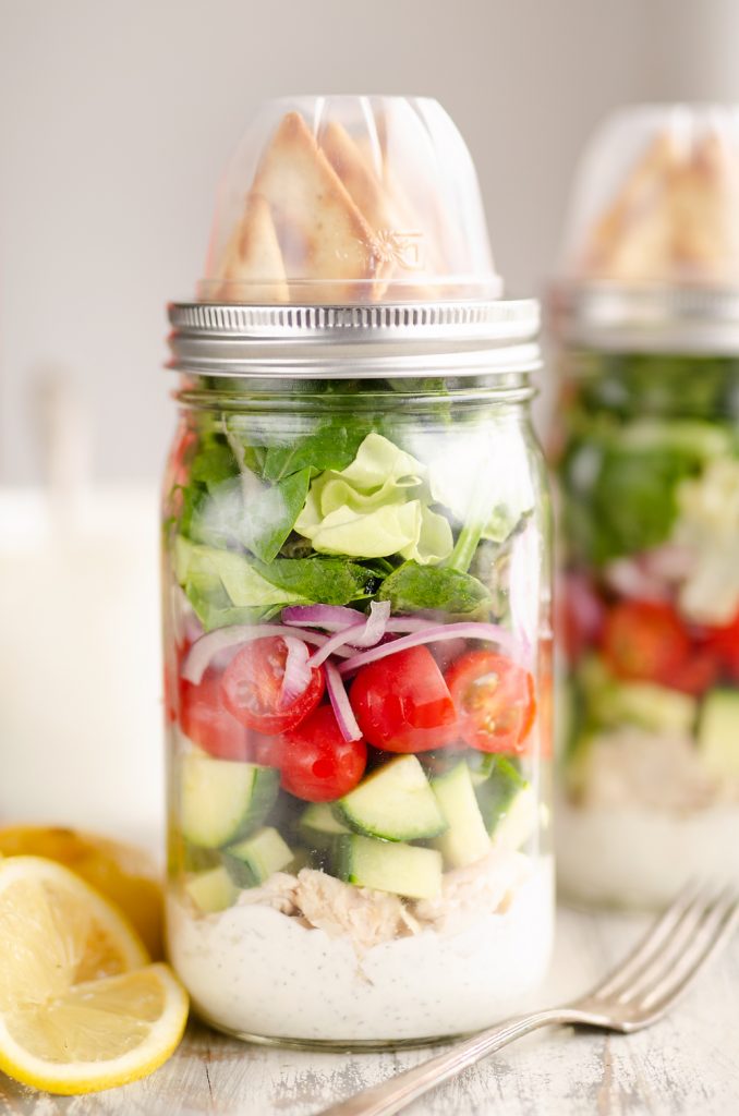 Easy Chicken Salad in a Jar