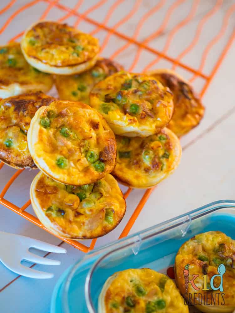 Tuna and Veggie Mini Quiches